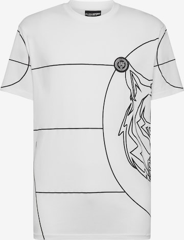 Plein Sport Shirt 'Tiger' in Wit: voorkant