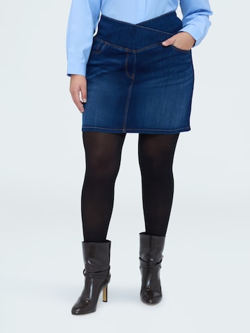 Gonna di Fiorella Rubino in blu: frontale
