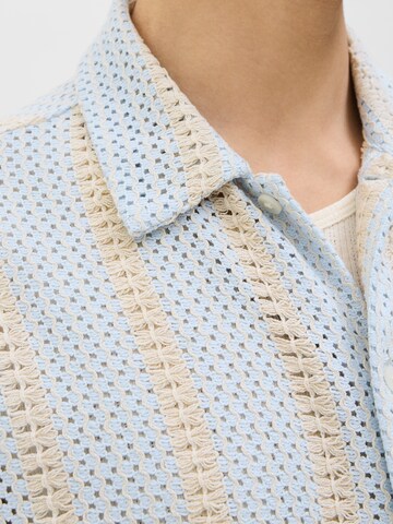 JACK & JONES Comfort fit Button Up Shirt 'JORBellagio' in Blue