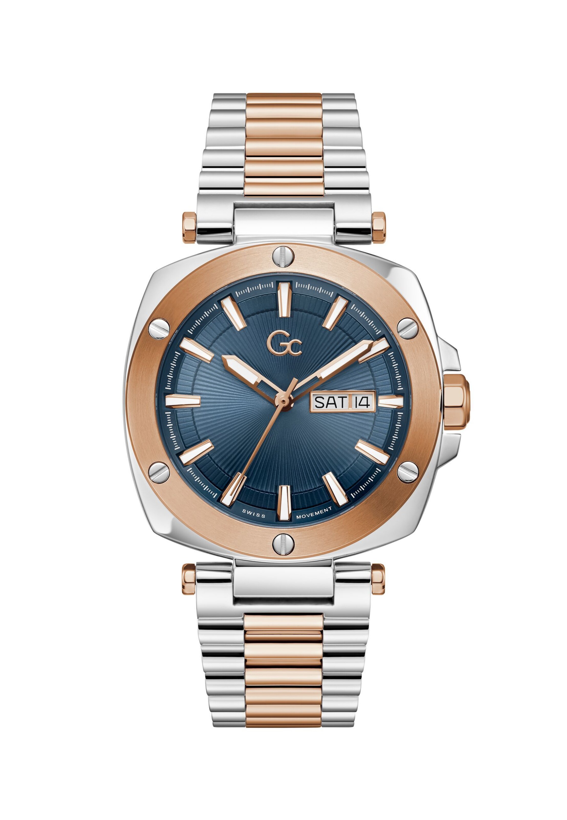Gc Uhr 'Nobilis' in Gold: Vorderseite