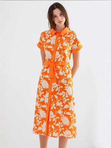 Bigdart - Vestidos camiseiros em laranja