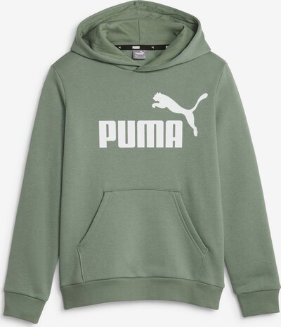PUMA Sweatshirt 'Essentials' in grün / weiß, Produktansicht