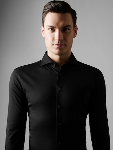 DESOTO Slim fit Overhemd in Zwart: voorkant