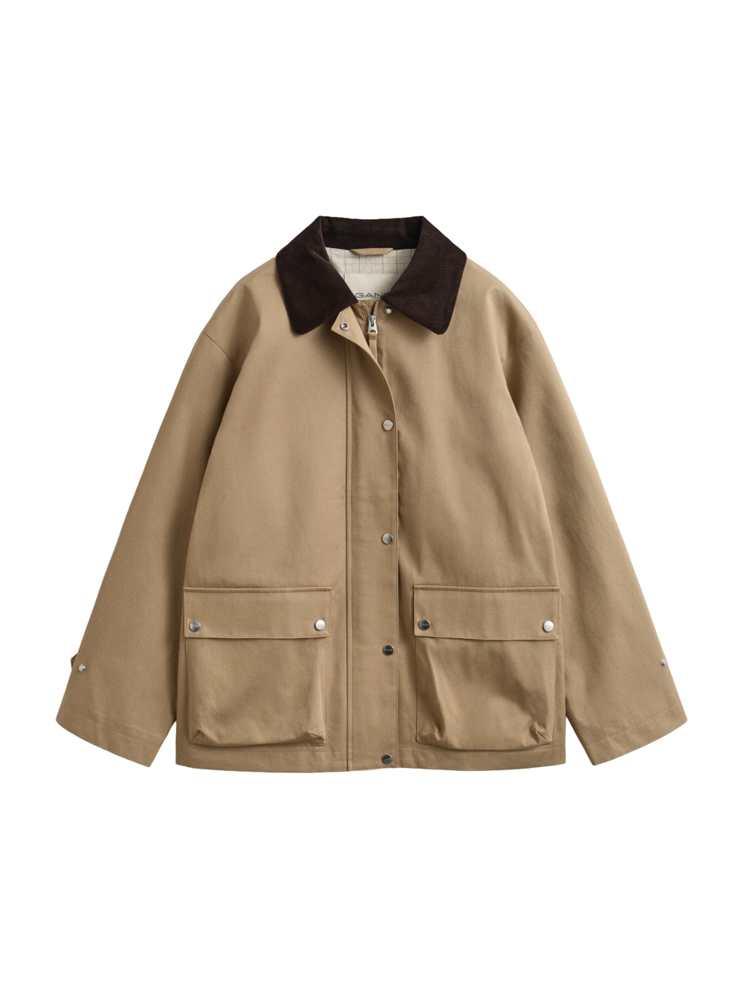 GANT Φθινοπωρινό και ανοιξιάτικο μπουφάν σε χακί, Άποψη προϊόντος