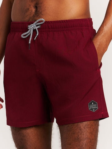 PROTEST Swimming shorts 'Davey' in Red