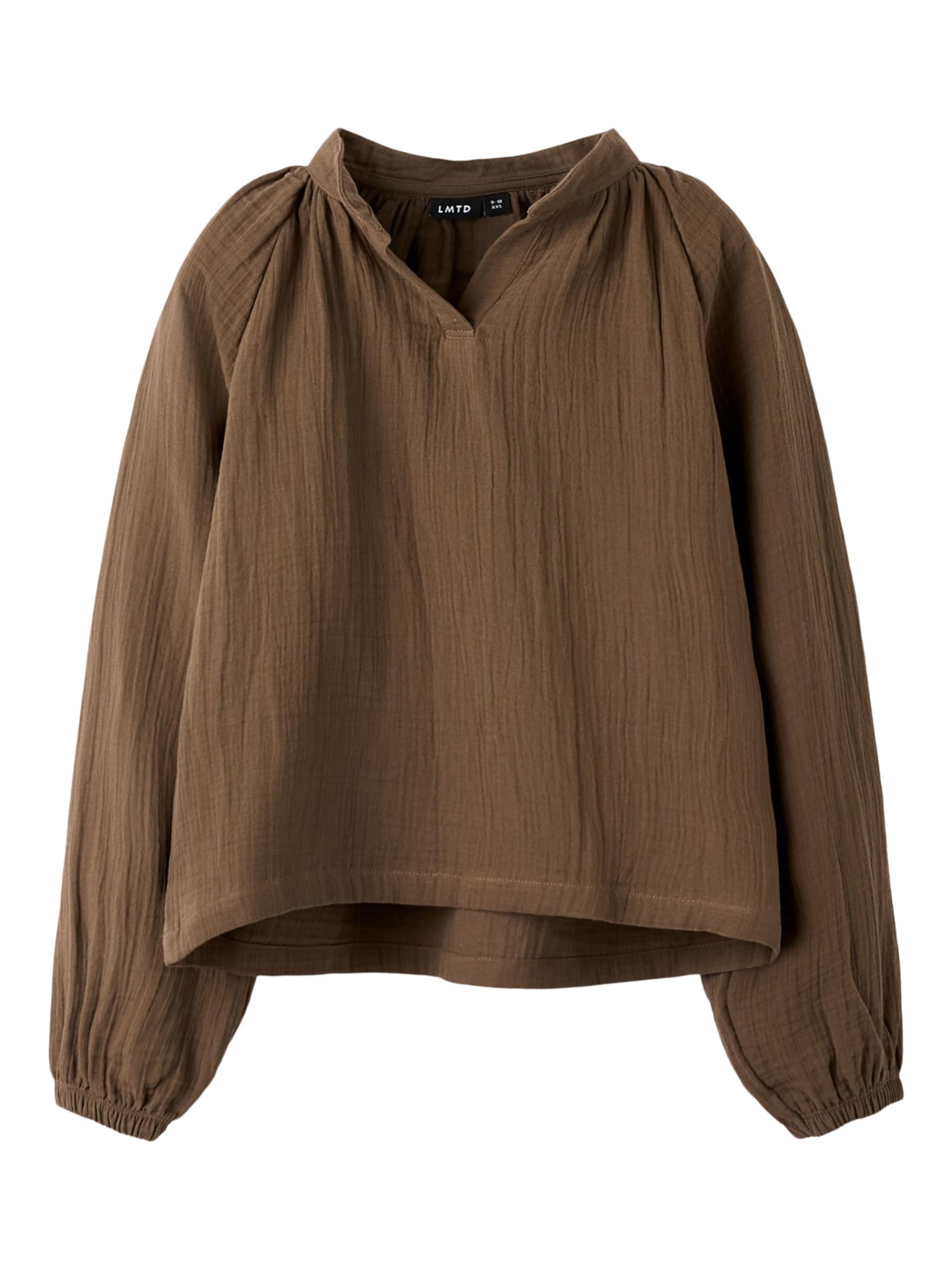 Camicia da donna di LMTD in marrone: frontale