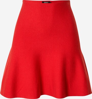 ONLY - Falda 'NEW DALLAS' en rojo: frente