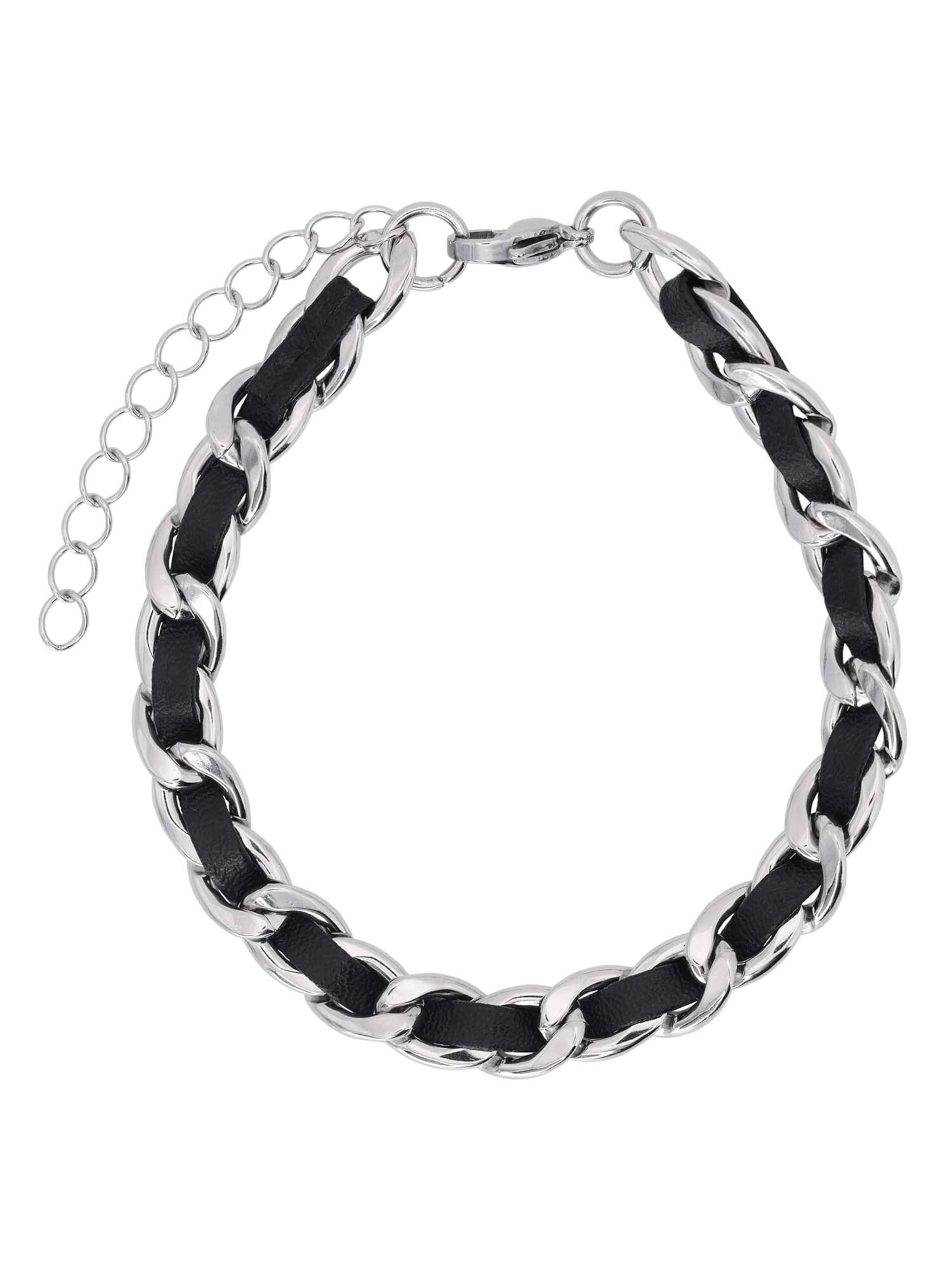 Bracelet 'Robin' Heideman en noir : devant