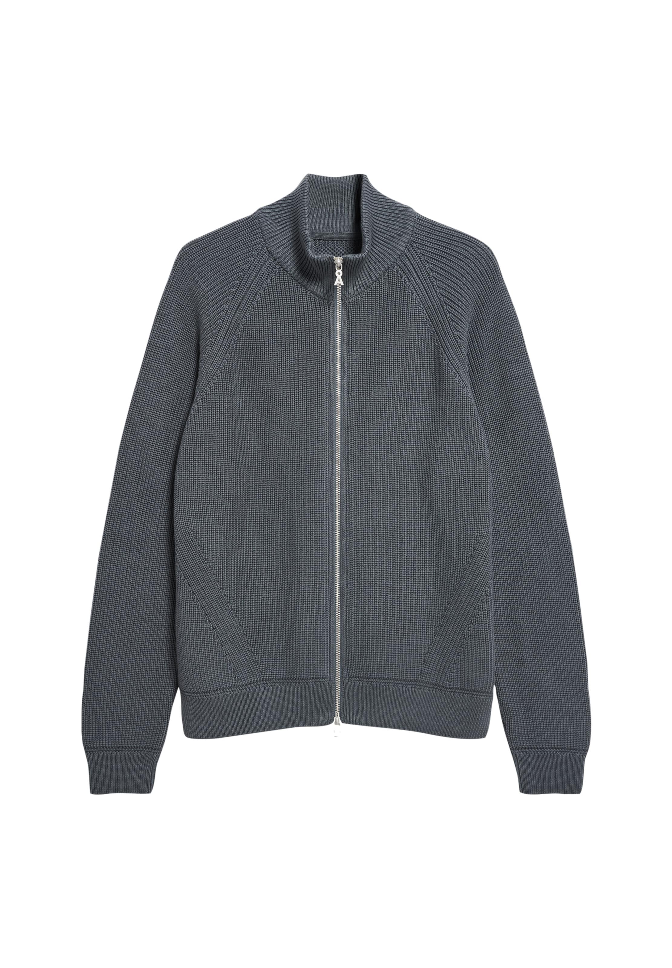 ARMEDANGELS Strickjacke ' AARTYOM ' in Grau: Vorderseite