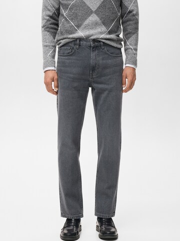 MANGO MAN Regular Jeans 'LORI' in Grey: front