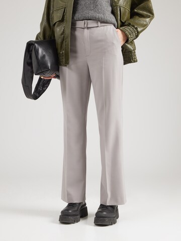 DRYKORN Loose fit Trousers with creases 'ARGUE' in Grey: front