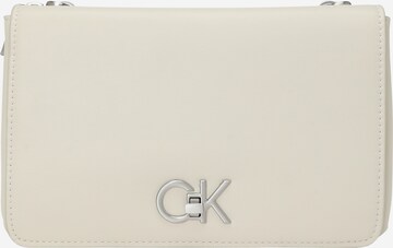 Calvin Klein - Bolso de hombro 'Re-Lock' en beige: frente