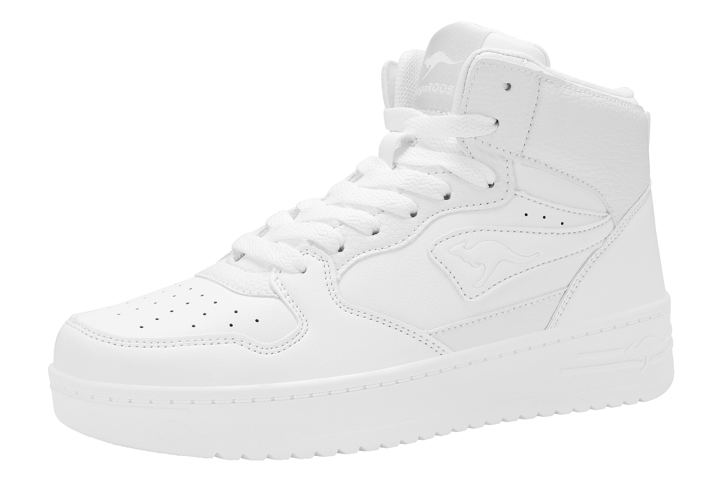 KangaROOS High-Top Sneakers in White: front