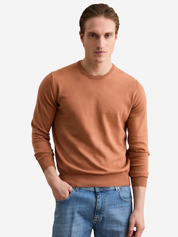 Pull-over Il Lanificio en marron : devant