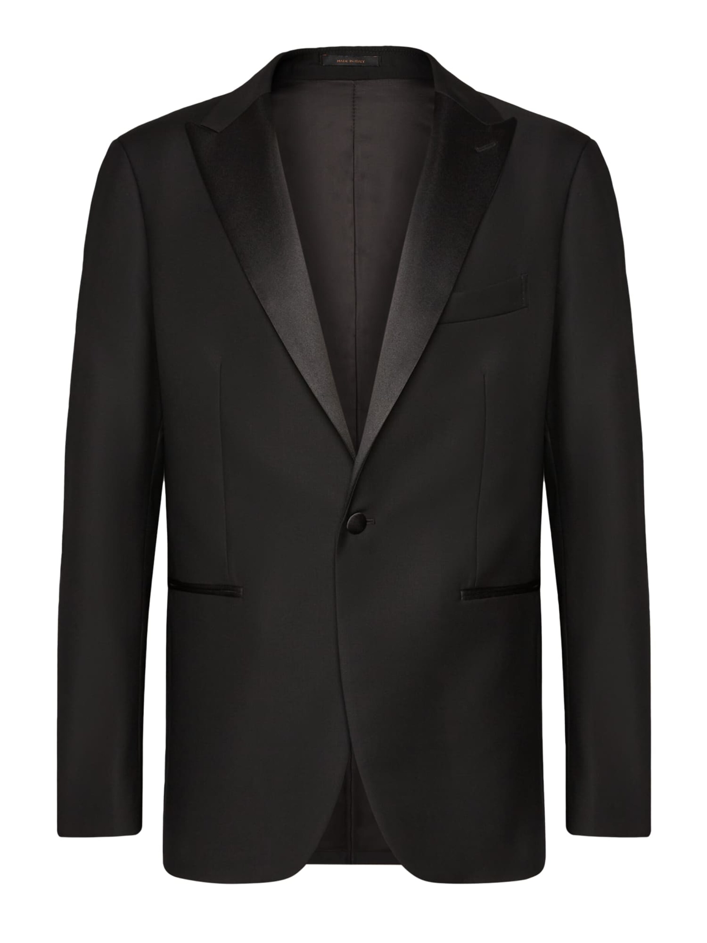 Coupe regular Veste de costume Boggi Milano en noir : devant