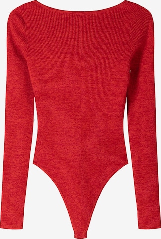 Bershka Paitabody värissä punainen: etupuoli