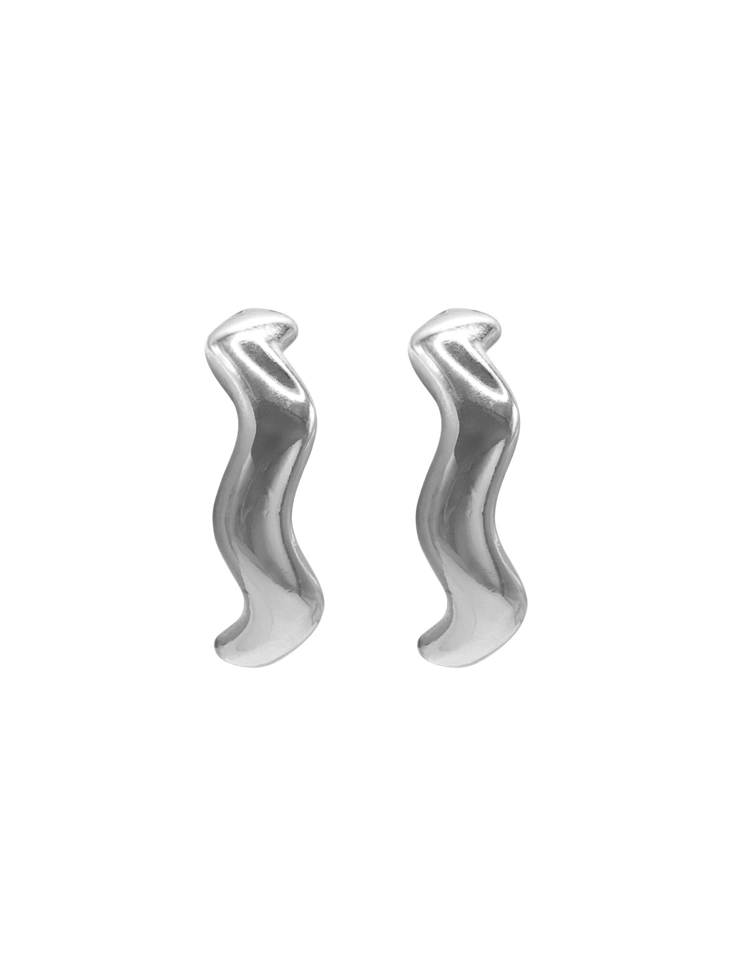 Boucles d'oreilles 'Gesa' Heideman en argent : devant