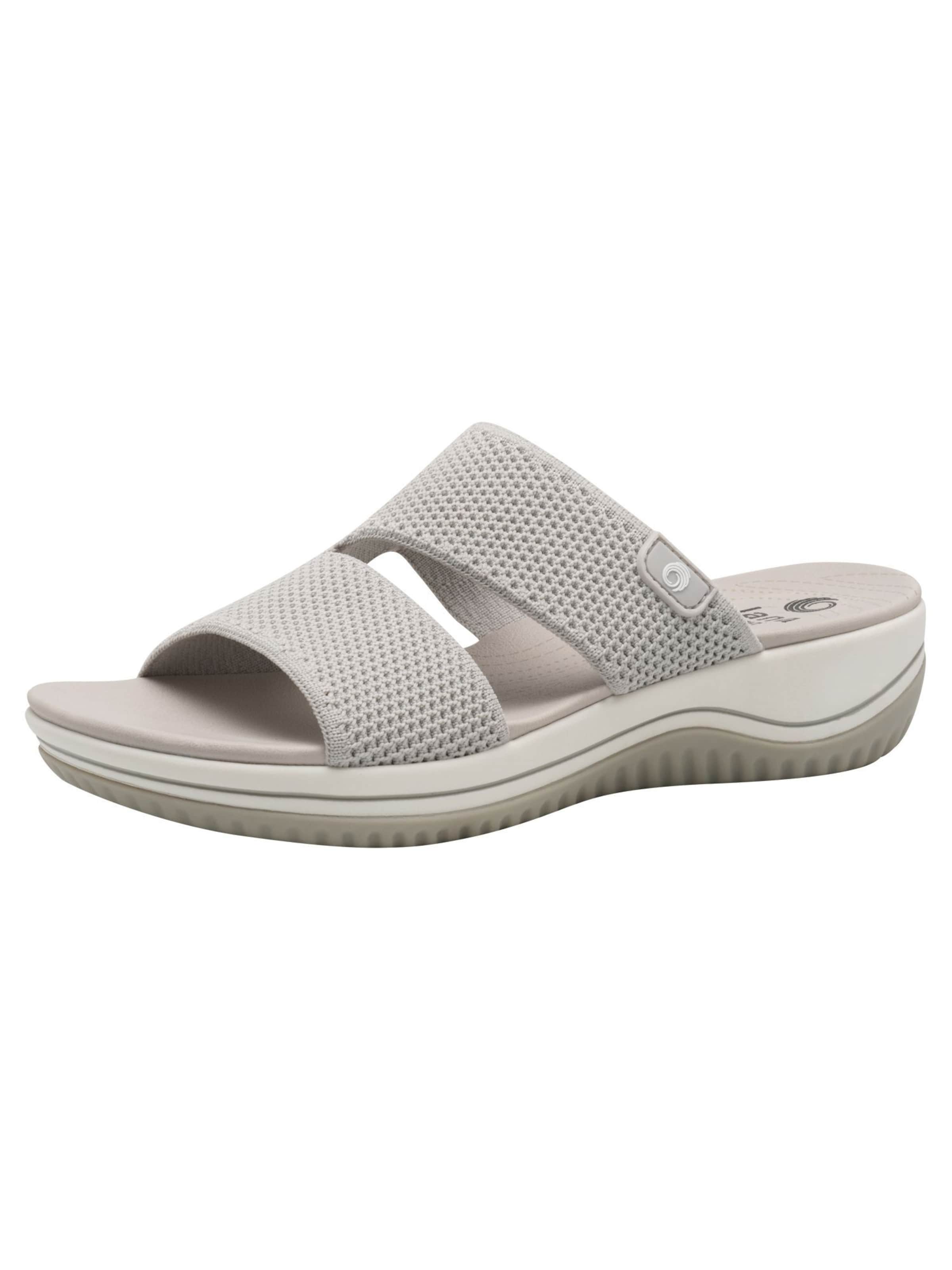 JANA Pantolette in Grau: Vorderseite