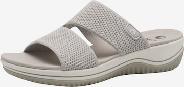 JANA Mules in Grey: front