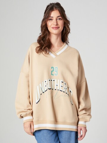 millane Sweatshirt 'Elli' (GOTS) in Beige: predná strana