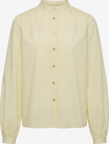 beach budz - Blusa em amarelo: frente
