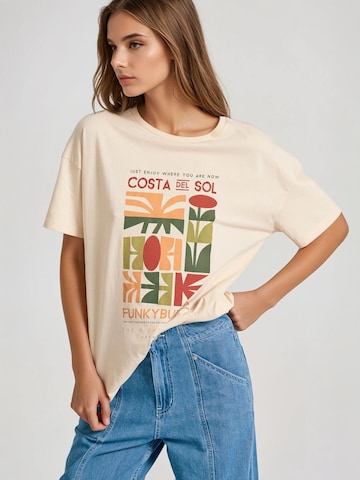 Funky Buddha Shirt in Beige: voorkant
