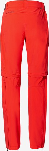 VAUDE Regular Outdoorbroek 'Farley' in Rood