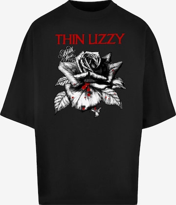 Merchcode T-Shirt 'Thin Lizzy - Rose' in Schwarz: predná strana