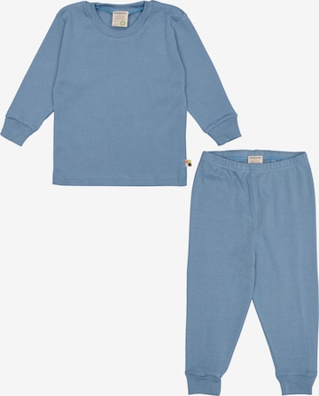 loud + proud Schlafanzug in Blau: Vorderseite