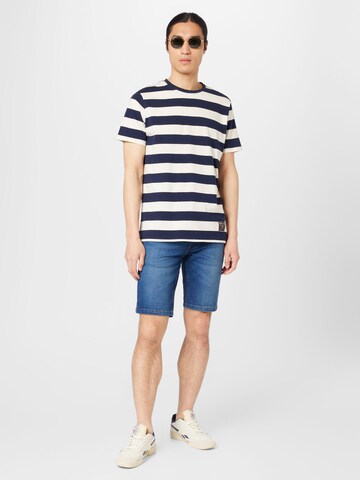 Redefined Rebel T-Shirt 'Julio' in Blau