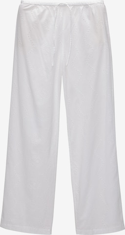Pull&Bear Pants in White: front