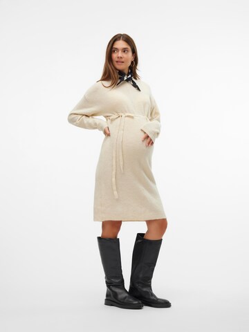 MAMALICIOUS Knit dress 'MLAysa' in Beige