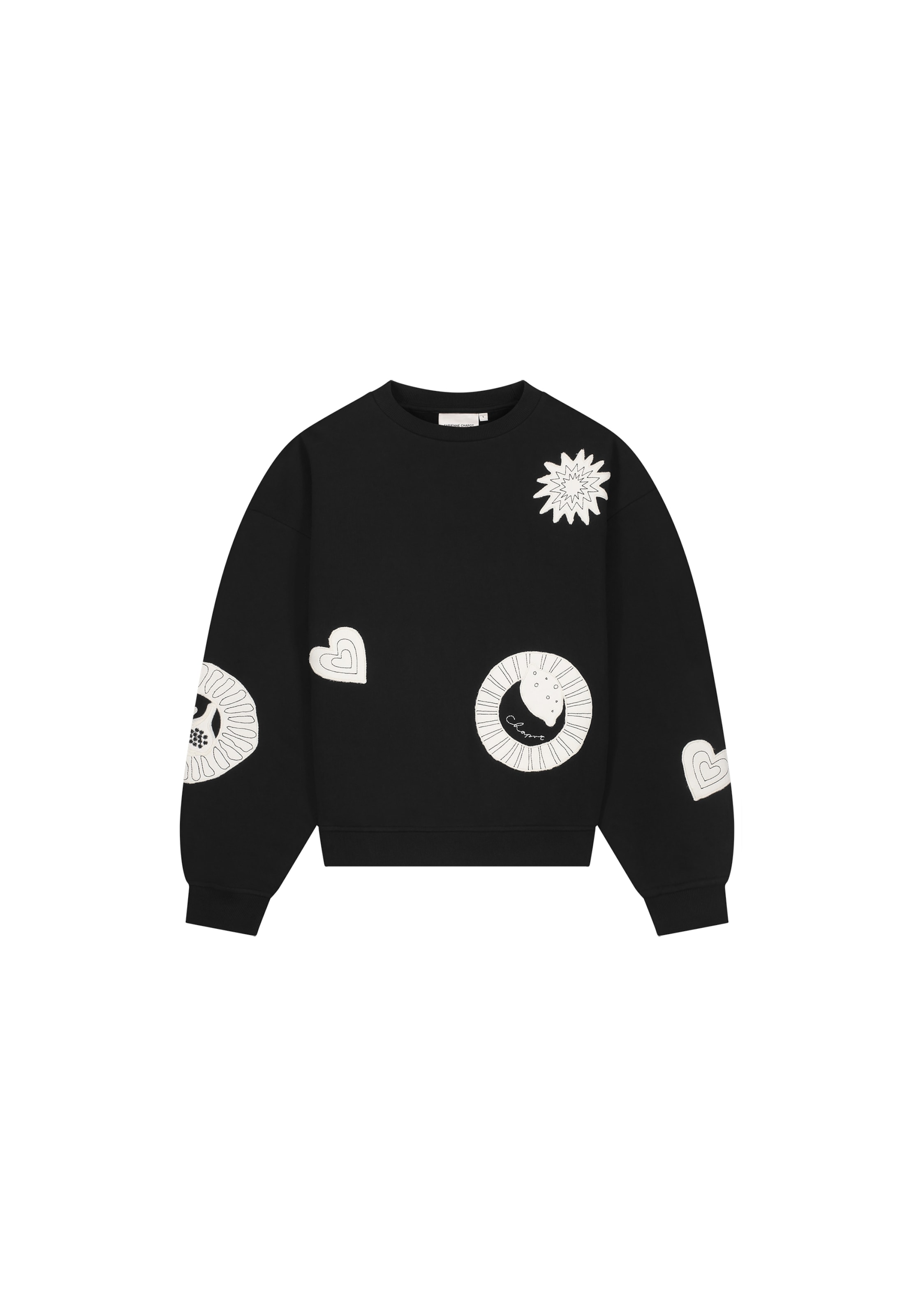 Fabienne Chapot Sweatshirt in Zwart: voorkant
