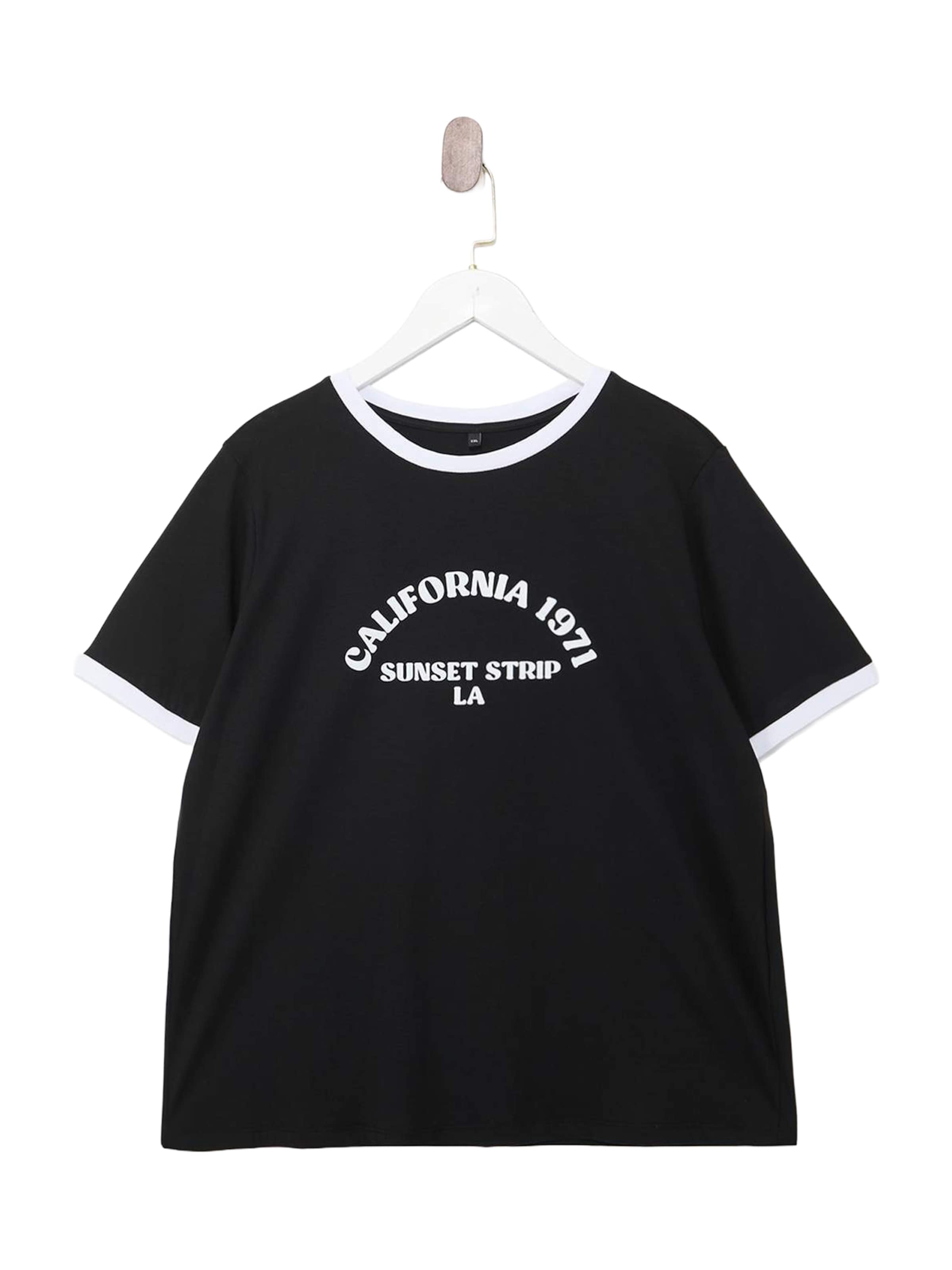 Trendyol Curve - Camiseta en negro: frente