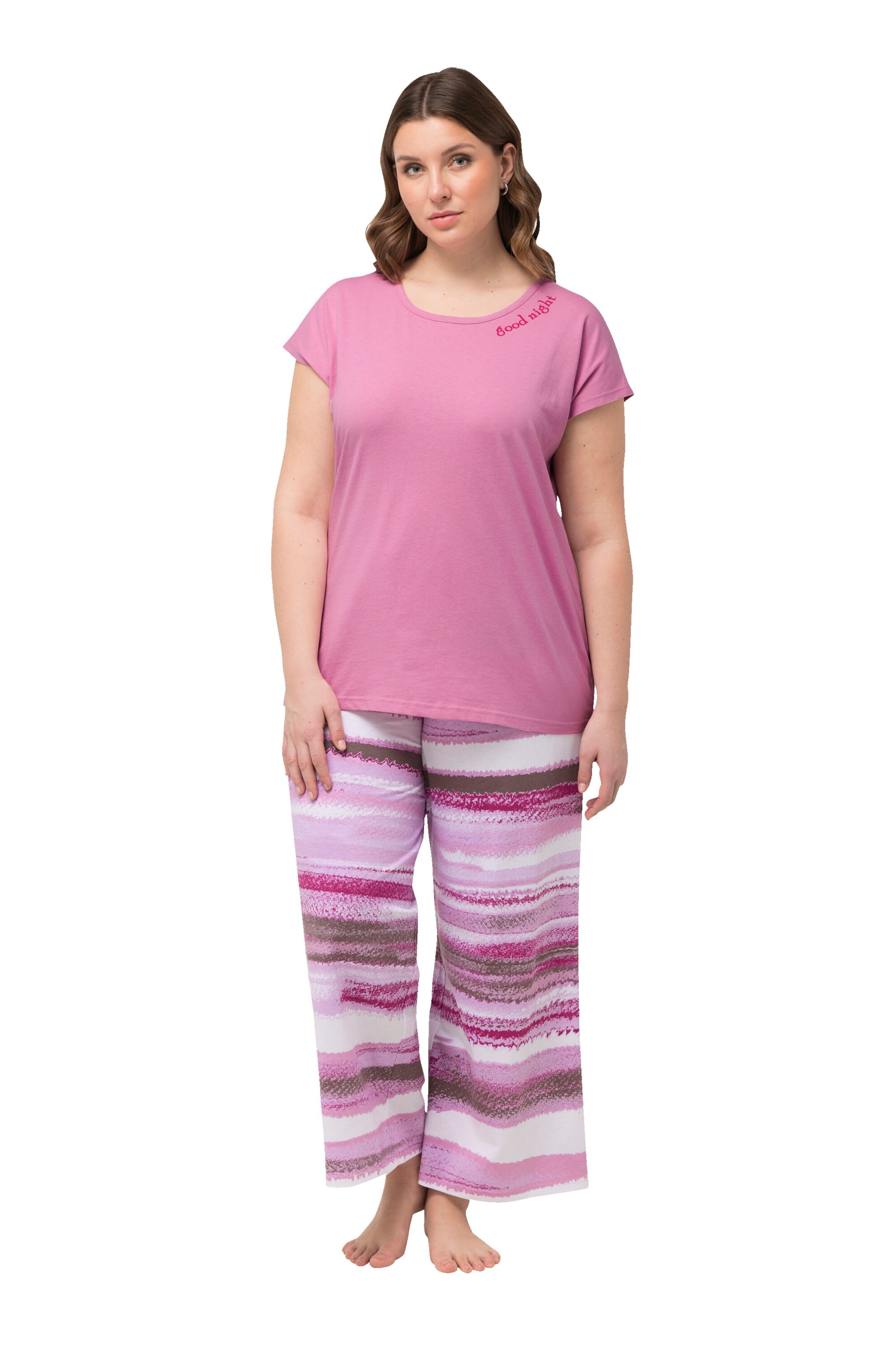 Ulla Popken Pyjama in Roze