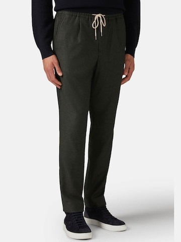 Coupe slim Pantalon à pince Boggi Milano en vert : devant