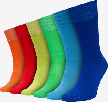 Chaussettes Von Jungfeld en mélange de couleurs : devant