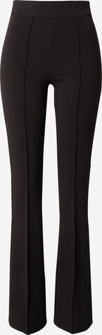 Flared Pantaloni 'EVELINA' di GUESS in nero: frontale