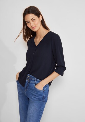 STREET ONE Blouse in Blue: front