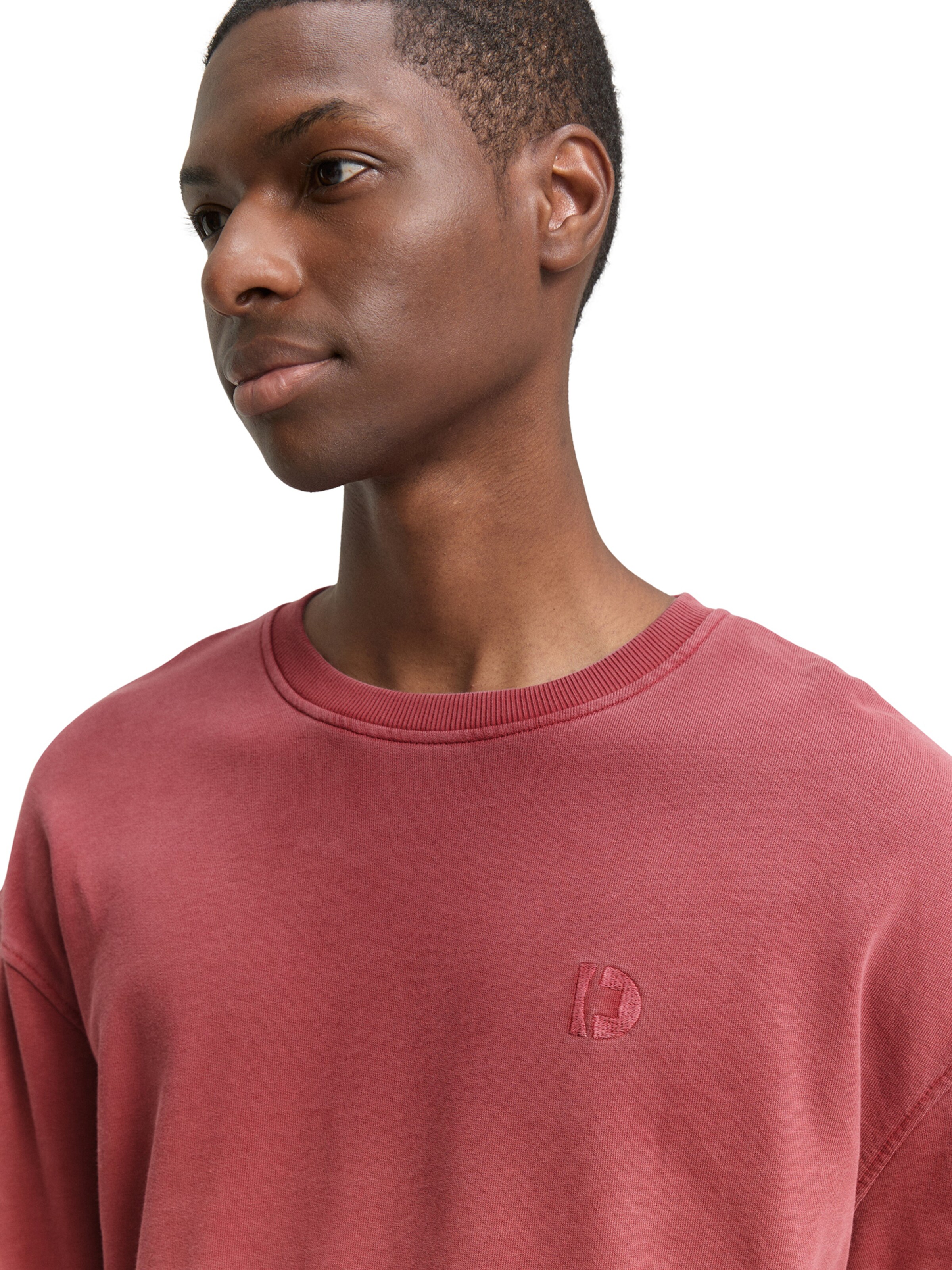 TOM TAILOR DENIM Μπλούζα φούτερ σε κόκκινο