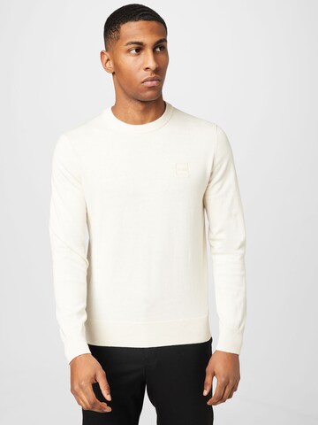 BOSS Sweater 'Kanovano' in Beige: front