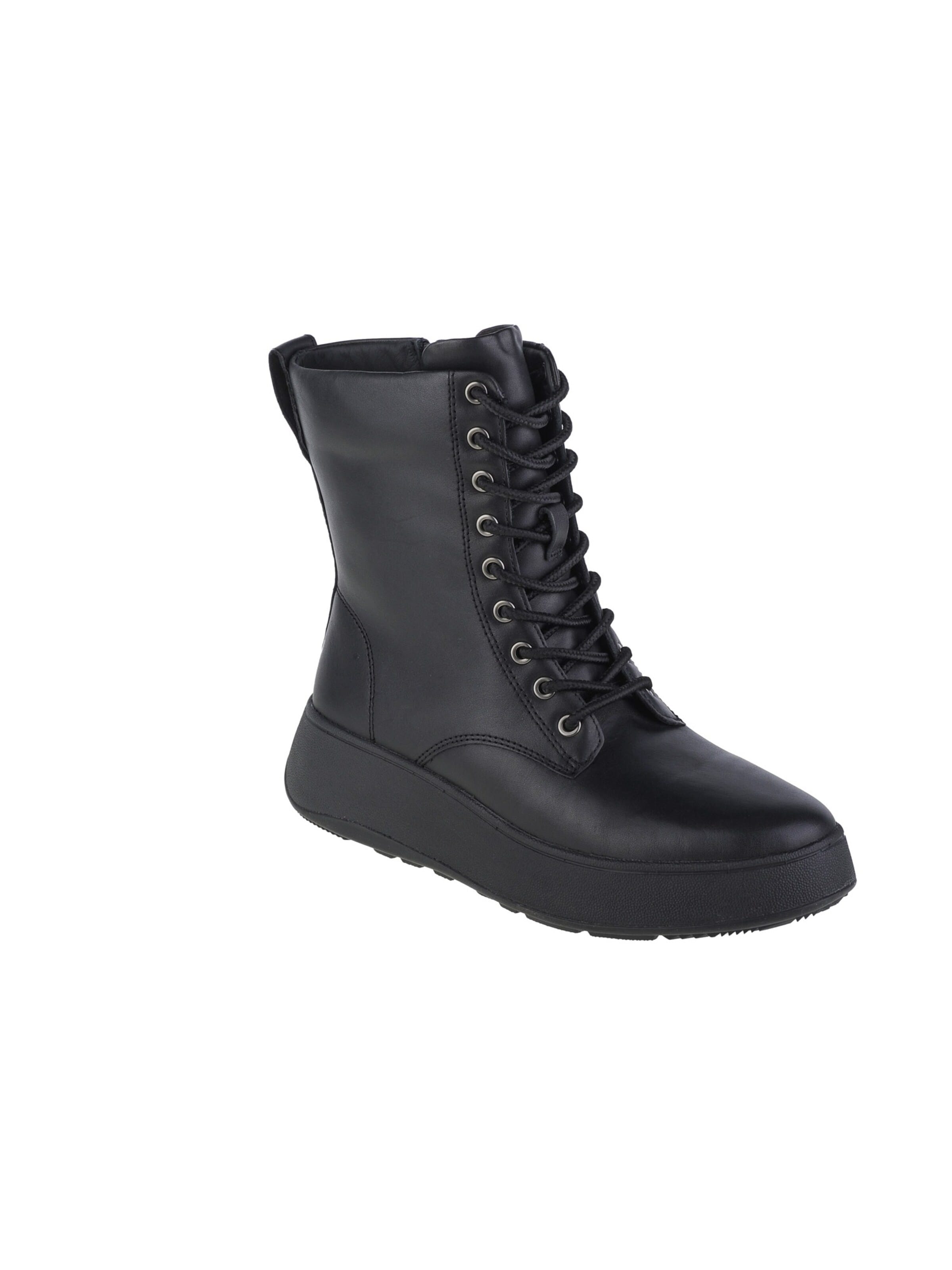 Bottines à lacets FitFlop en noir : devant