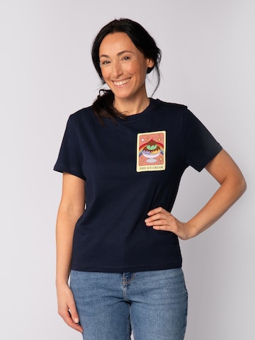 T-shirt 'Tarot The Ice Cream' Watapparel en bleu : devant