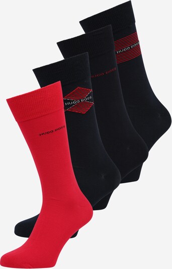 BOSS Casual Calcetines en marino / rojo / negro / blanco, Vista del producto