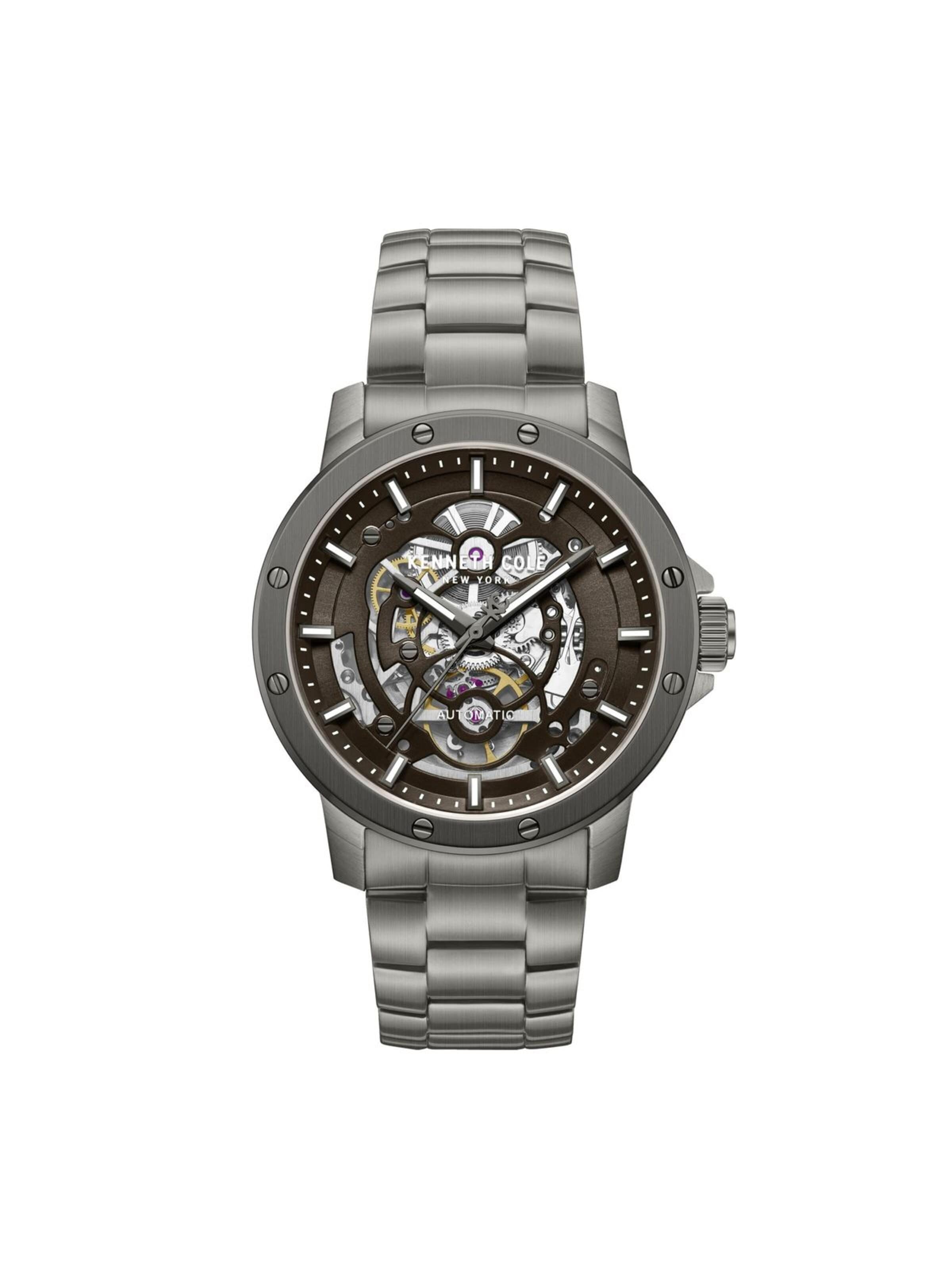 Montre à affichage analogique Kenneth Cole en marron : devant