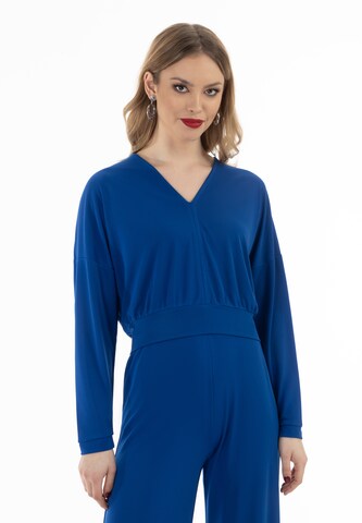 faina - Camisa em azul: frente