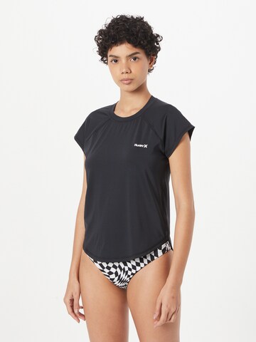 Hurley Funktionsbluse i sort: forside