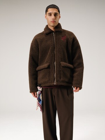 Alessandro Magno Winter Jacket 'MULCH' in Brown: front