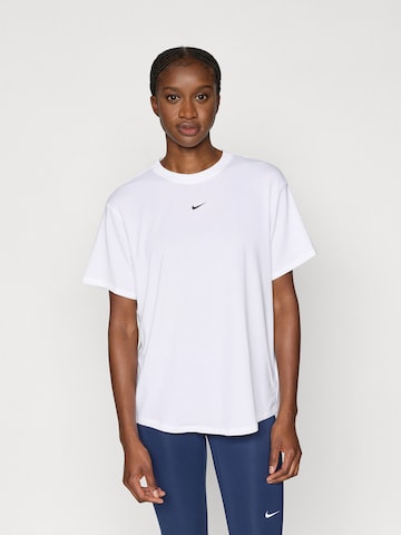 NIKE Performance shirt 'ONE' in White: front