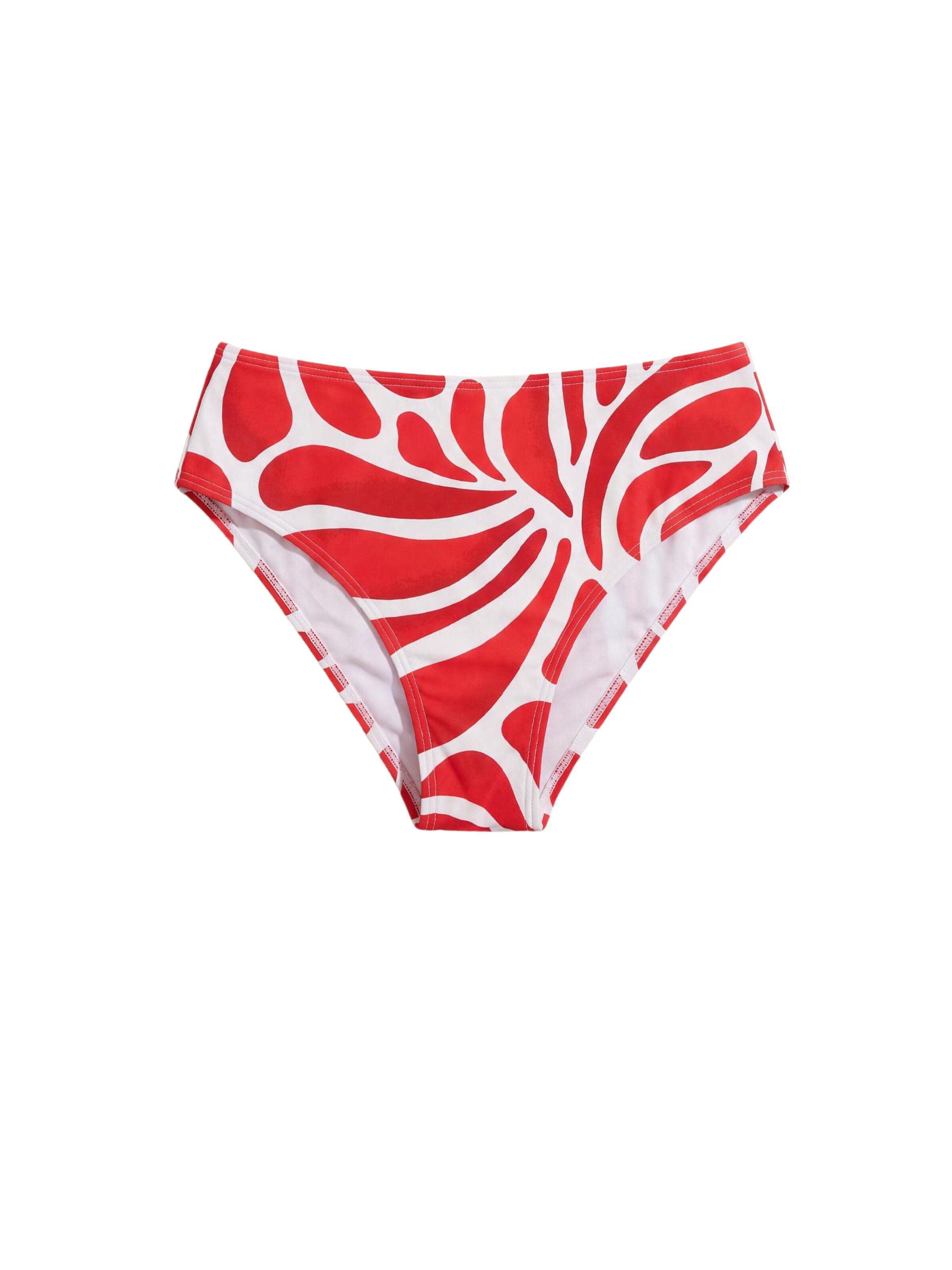 Marilyn Dół bikini 'Sea Bloom' w kolorze czerwony: przód